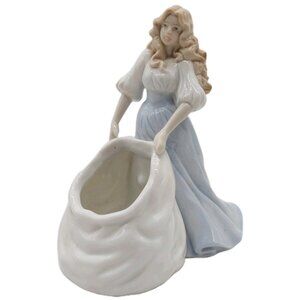 House Of Lloyd Accents Woman Porcelain Figurine Planter 1994